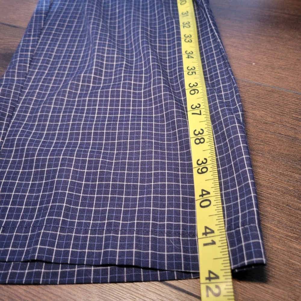 Stafford Mens Plaid Sleepwear Set Size S Pajamas Blue Long Sleeve Pants Bottom - Picture 12 of 13